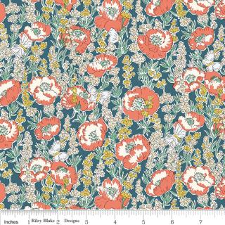 Liberty Meadow Flowers Poppy Breeze A
