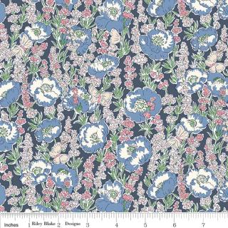 Liberty Meadow Flowers Poppy Breeze C