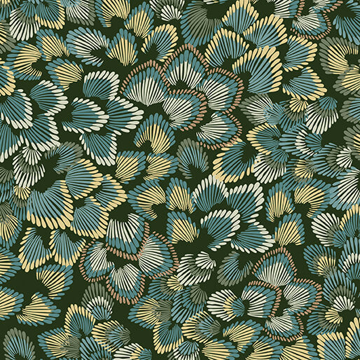 Feathery Leaves Deep Green (Majestic Garden)