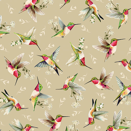 Hummingbird Toss Tan - Into the Meadows