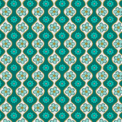 Karen Dark Teal Blooming Color - Harmony
