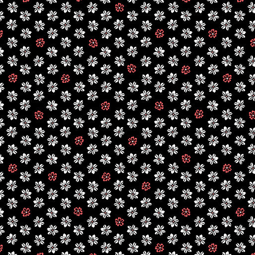Pixel Petal Midnight Lace Crimson Night