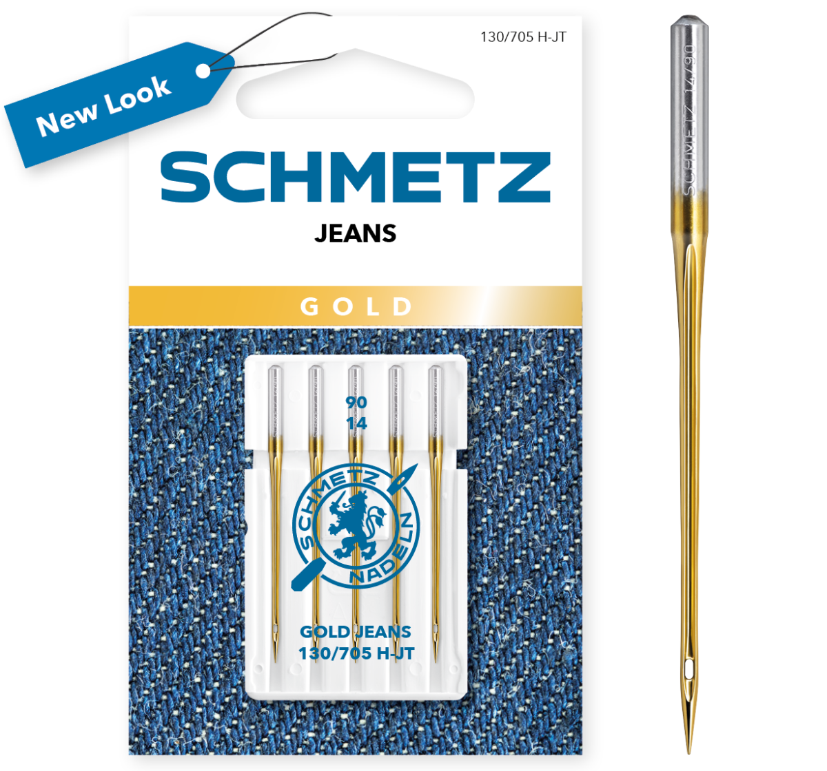 Schmetz GOLD Jeans Needles 130/705 H-JT