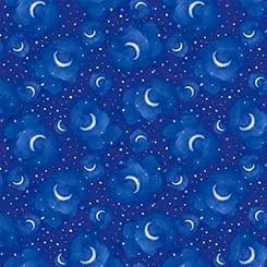 Midnight Petals Crescent Moon - Royal