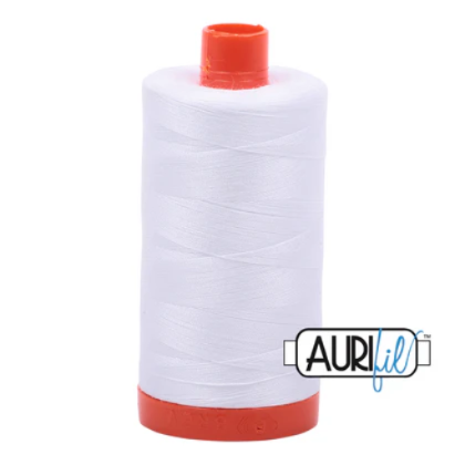 Aurifil Thread 50 wt. Mako Cotton 1300 Meter Spools