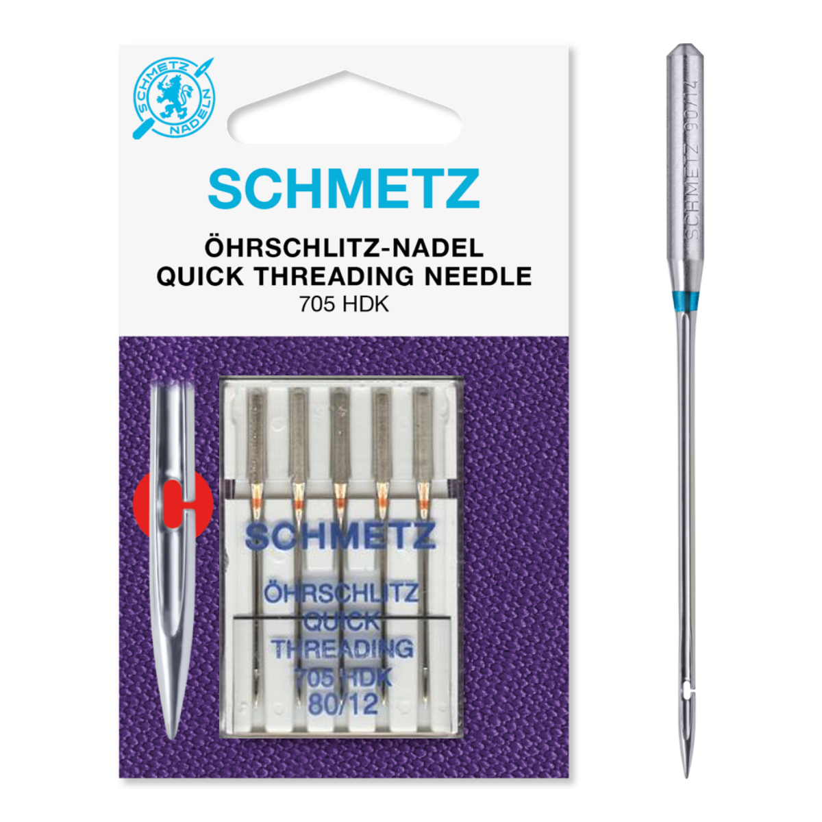 Schmetz Quick Threading Needle 80/12