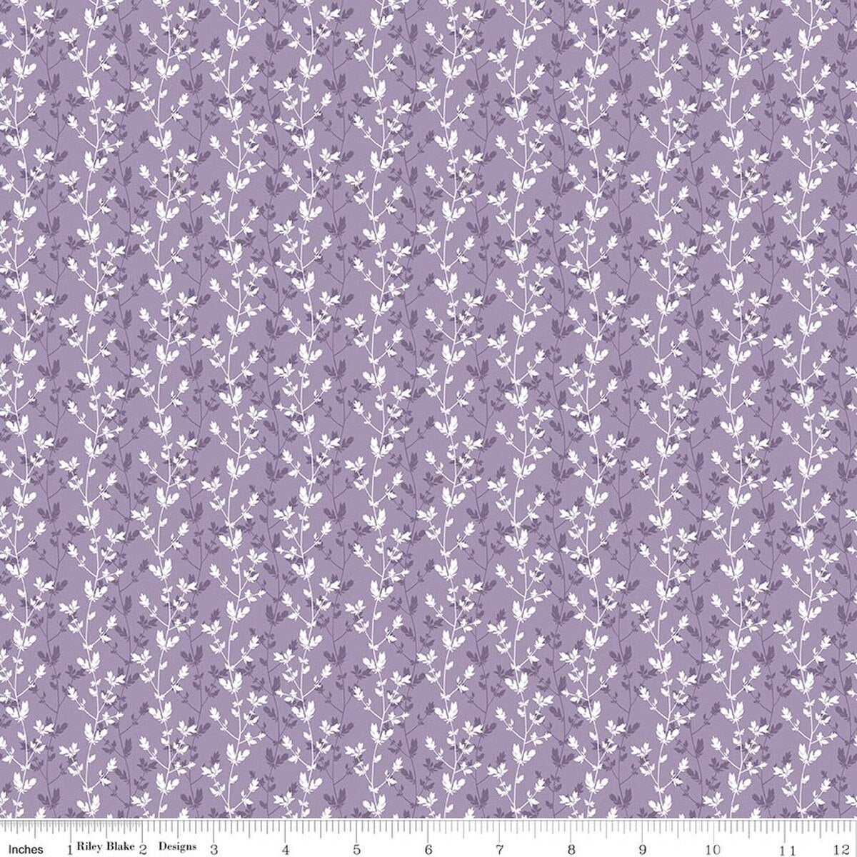 Daybreak on the Prairie Silhouette Floral - Purple