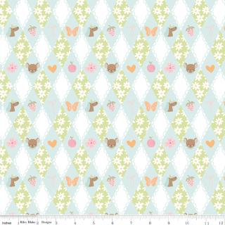 Little Posies Diamond Aqua
