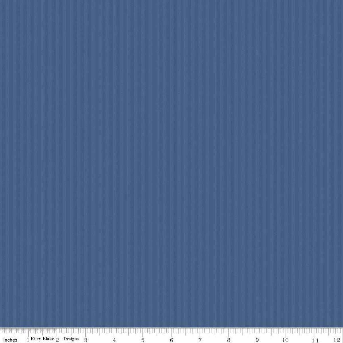 1/8" Tonal Stripe - Denim