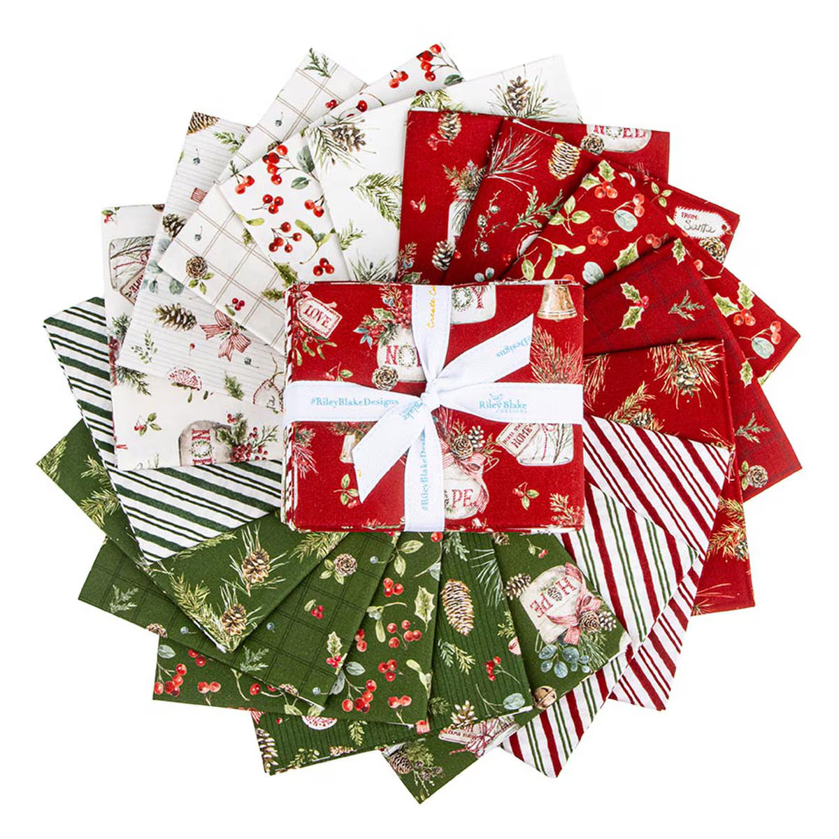 Holiday Spirit Fat Quarter Bundle 18 pcs