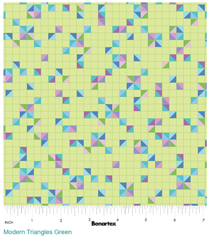 Modern Triangles  Green (Twilight Serenade)
