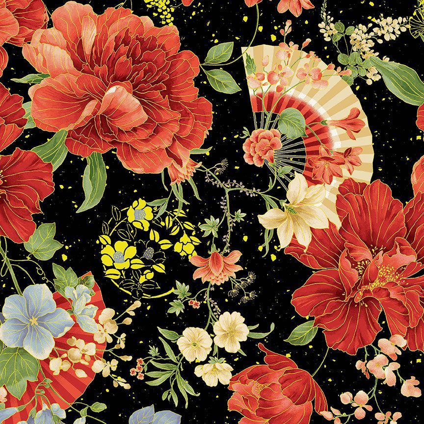 Focal Floral Metallic