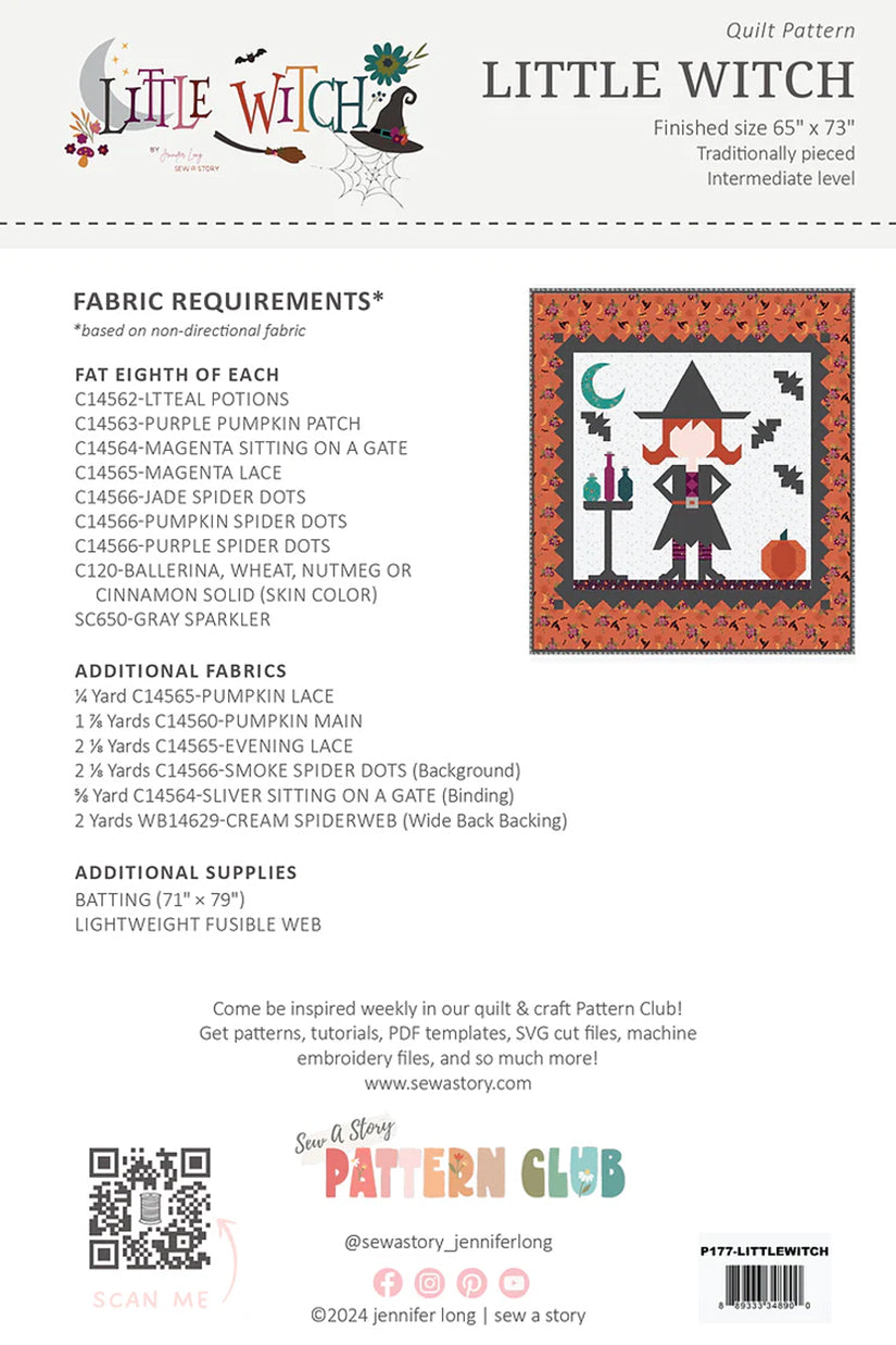 Jennifer Long Little Witch Quilt Pattern