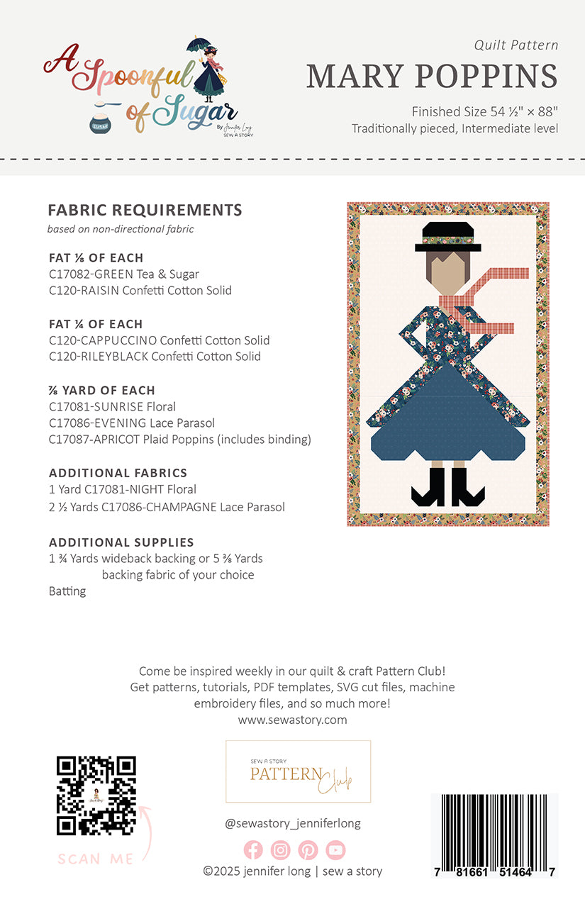 Jennifer Long Mary Poppins Quilt Pattern