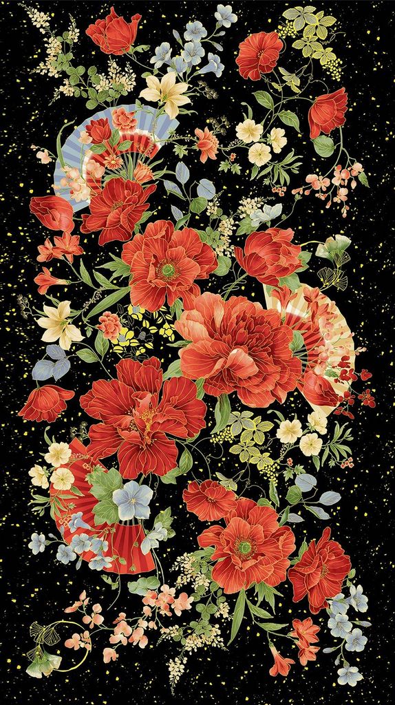 Imperial Bloom Metallic Panel 24"