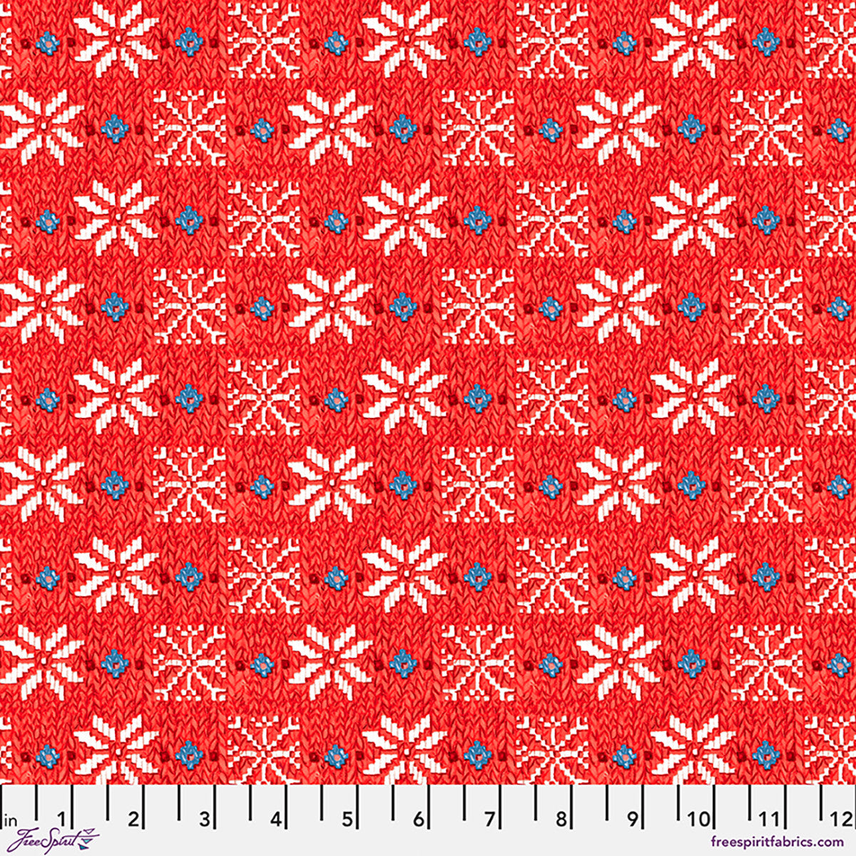 Winter Sweater - Red Snowy Red