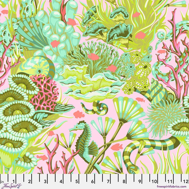 Tula Pink Reef What You Sew - Coraline Floral Reef