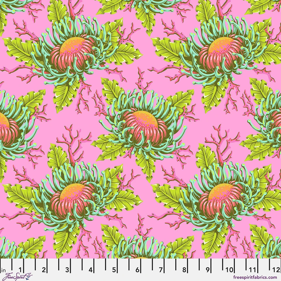Tula Pink Friends & Anemones - Coraline Floral Reef