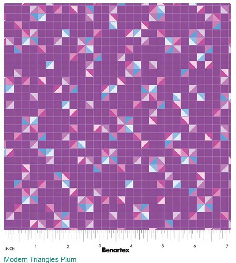 Modern Triangles Plum(Twilight Serenade)