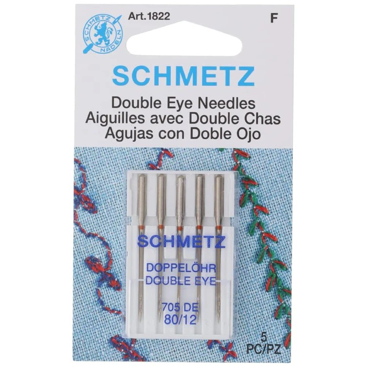 Schmetz Double Eye Needles 705 DE 80/12