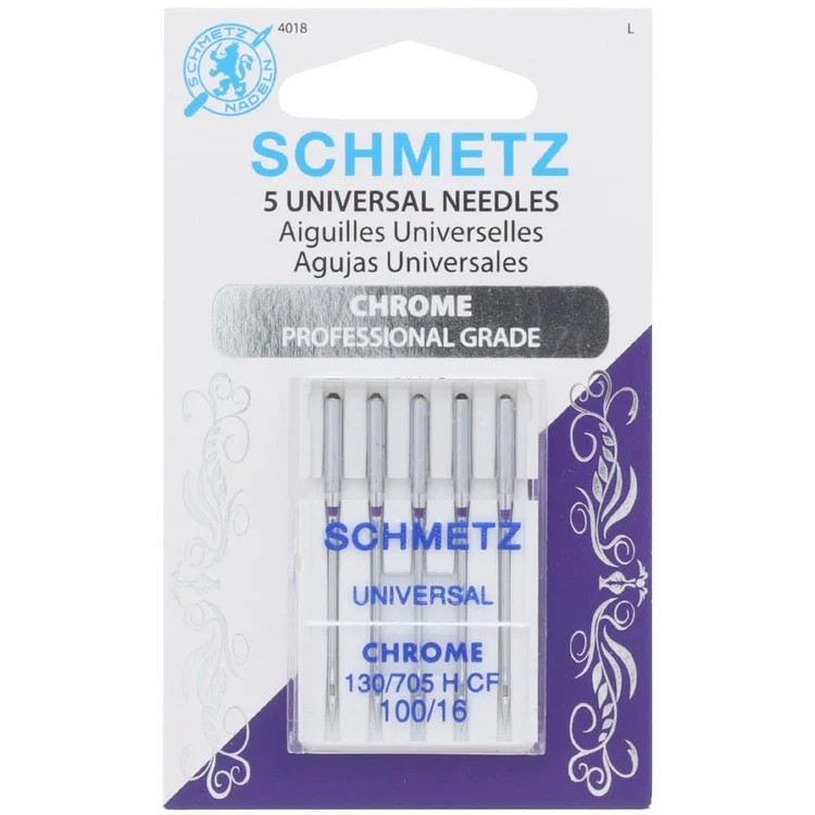 Schmetz Chrome Universal Needles 130/705 H-CF 100/16