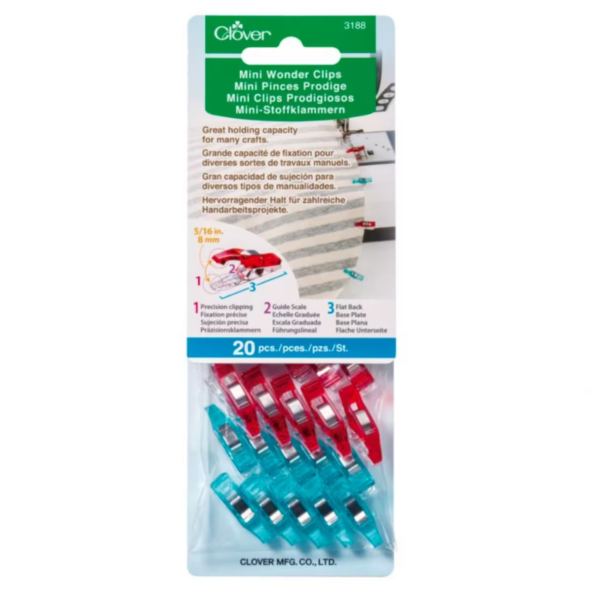 Clover Mini Wonder Clips 20/pack