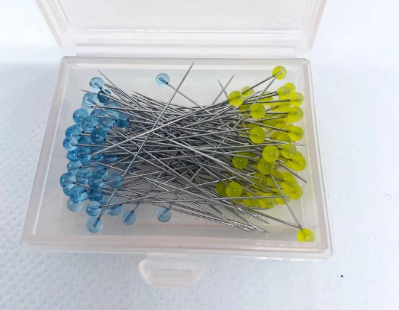 Dritz Crystal Glass Head Pins 1 3/8"